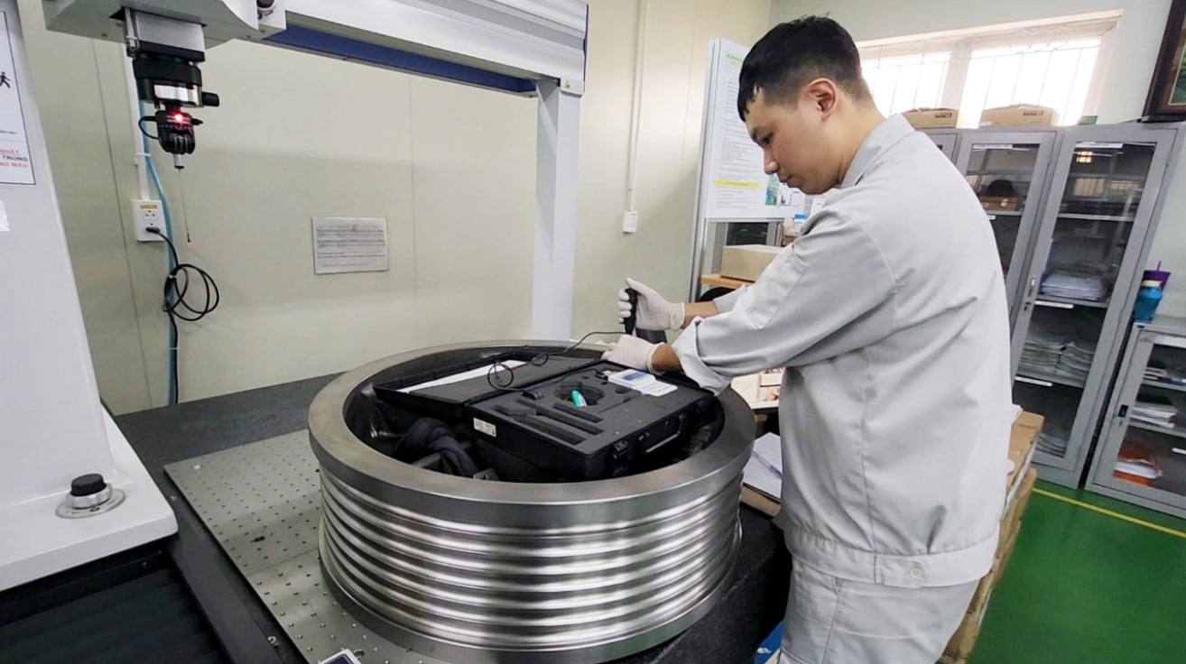 Hình ảnh sản xuất Puly thang máy tại Mekamic